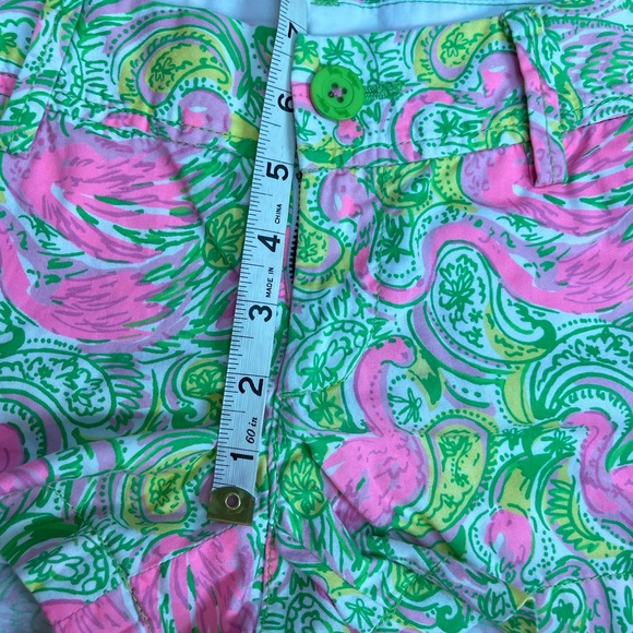 Lilly Pulitzer size 0 the Walsh short hot wings flamingo print - Picture 8 of 9
